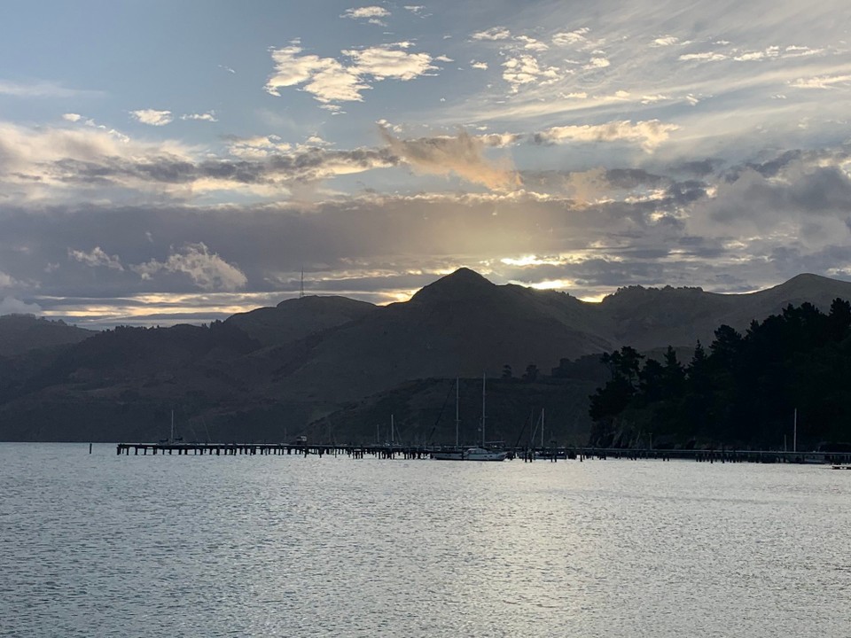 Neuseeland - Christchurch - Letzter Stellplatz Freedom Camping in Lyttelton am Hafen von Christchurch 