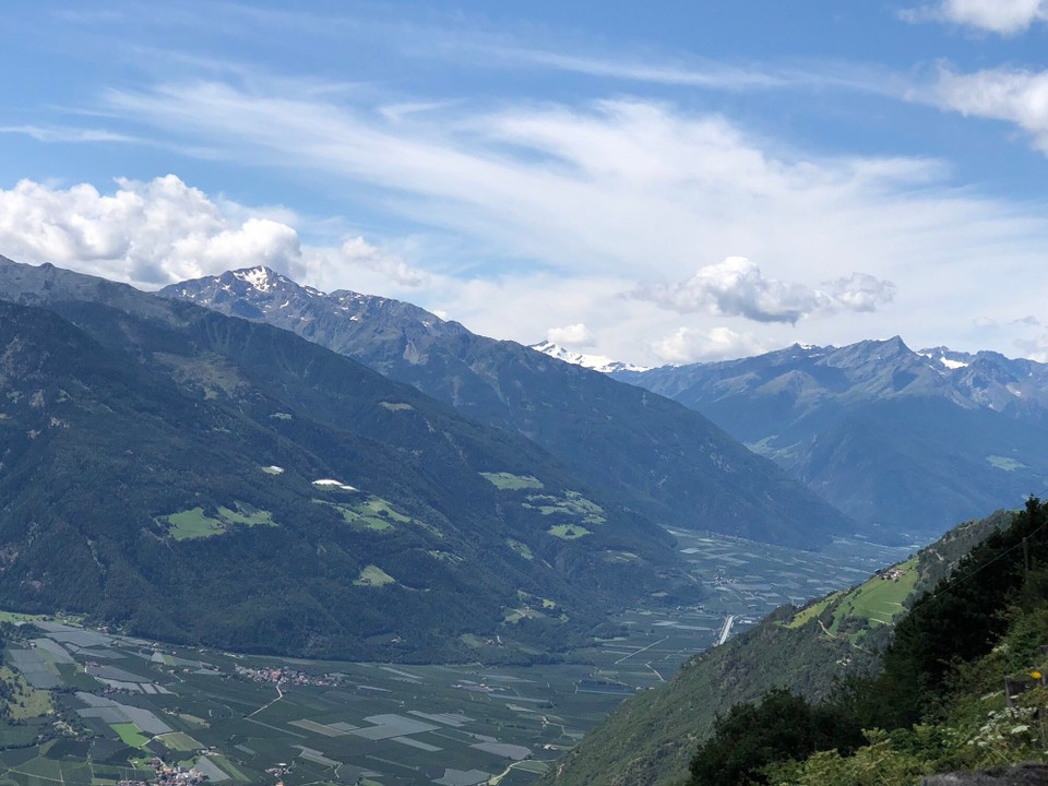Italien - Partschins - Ausblick währen der Tour