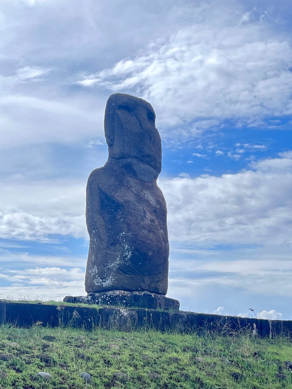 Chile - Easter Island - Our first sight of Moai