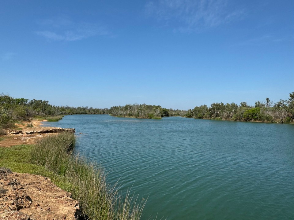 Australien - Mataranka - Znünipausa am Towns River