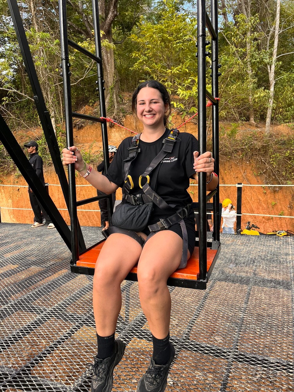 Thailand - Phuket - Got to go on the big swing at one of the viewpoints 