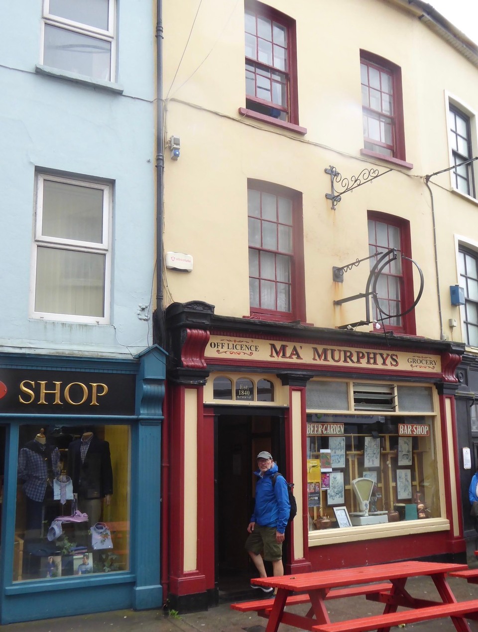 Ireland - Bantry - Ma Murphy’s, with a coffee shop and off licence in the front, going through to the bar, and then seating at the back.