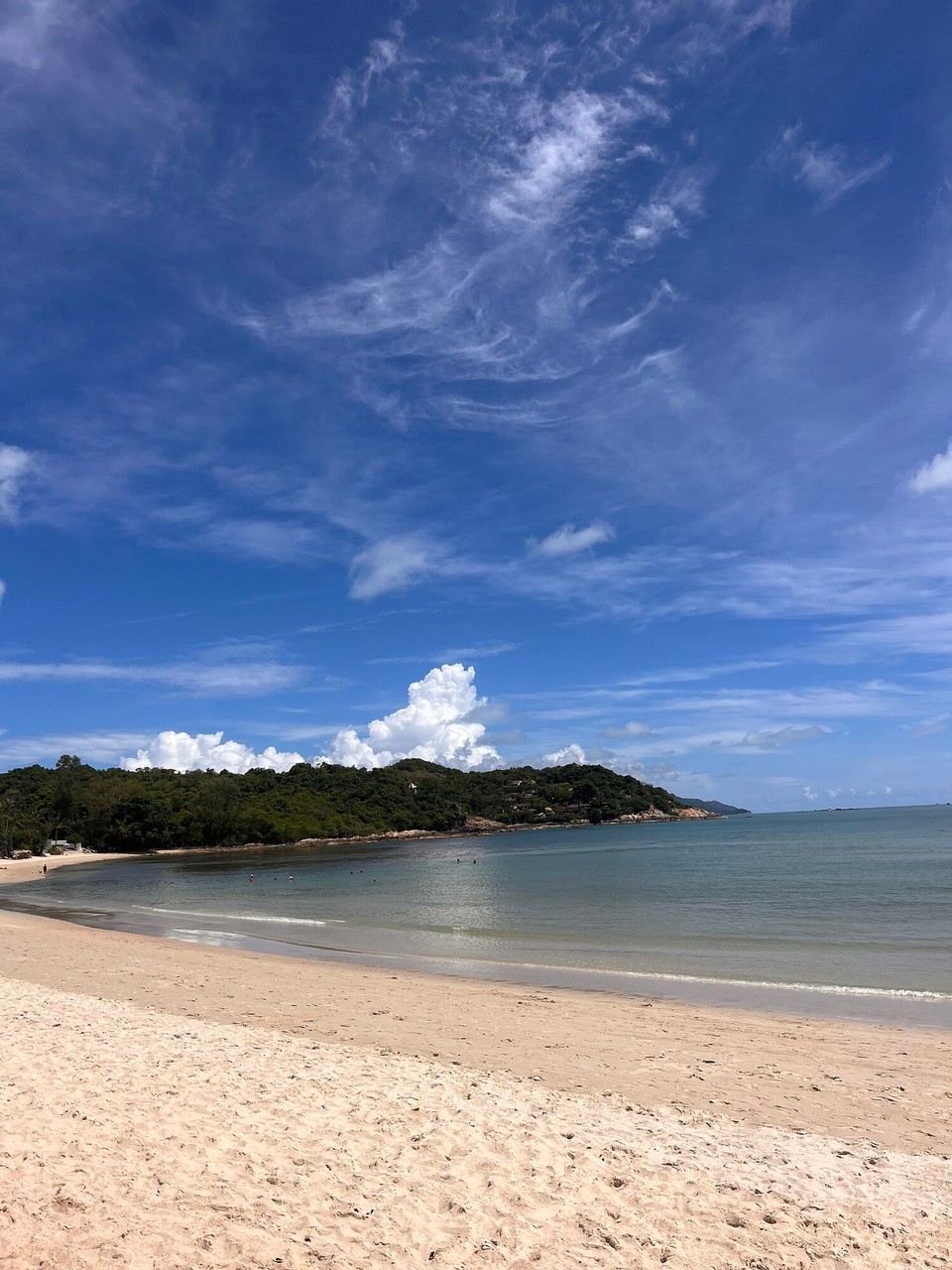 Thailand - Koh Samui - First stop was a pretty beach with hardly anyone on it - had a coffee here 