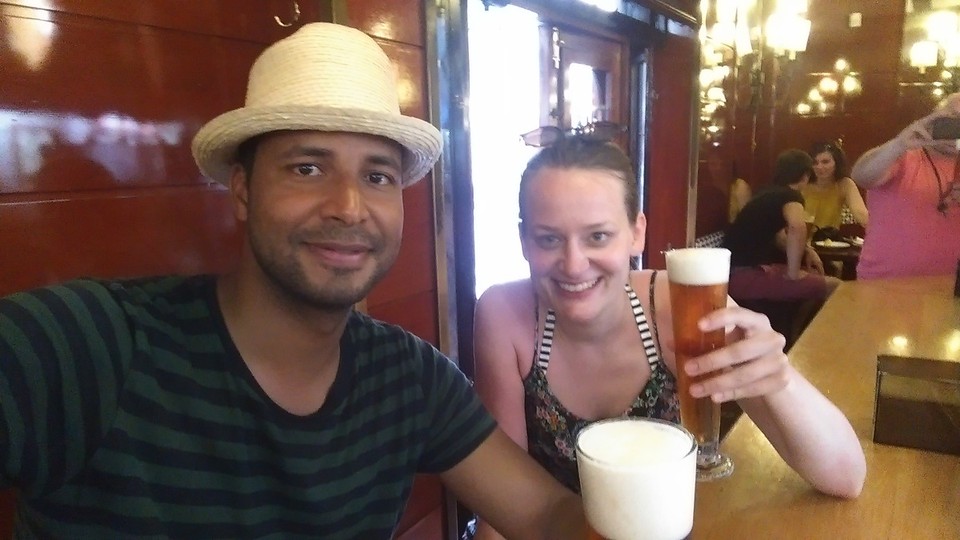 Spanien - Platja del Bogatell - ....das konnten wir uns dann auch nicht entgehen lassen 🍺