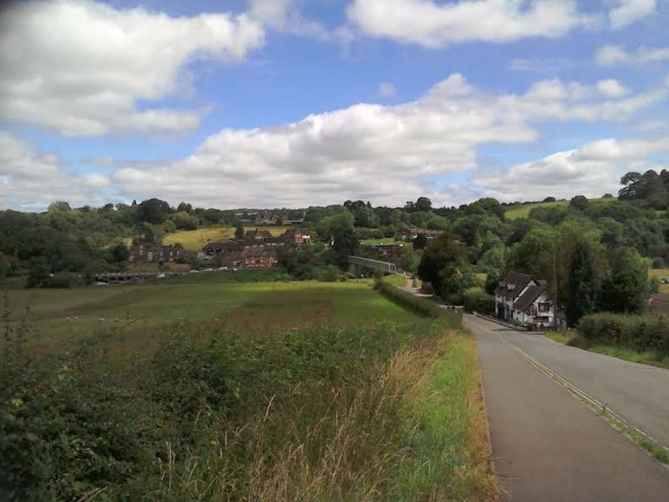 United Kingdom - Shifnal - walking back from station to Upper Arley