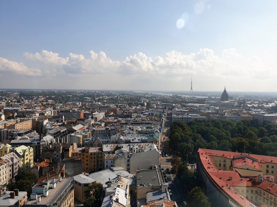 Latvia - Riga - View from the Radisson cocktail bar