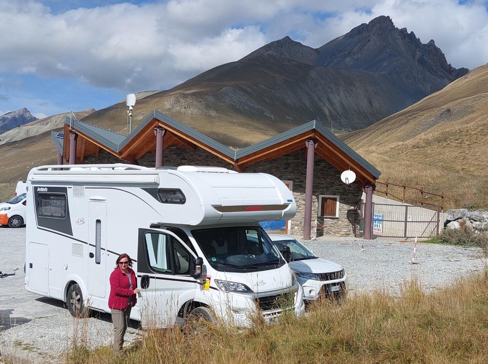 Italien - Cuneo - Pause am Pass "Col della Maddalena“