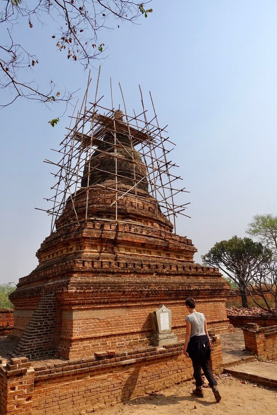 Myanmar (Burma) - Bagan - Etter det siste jordskjelvet i 2016 jobbes det fortsatt med å restaurere 