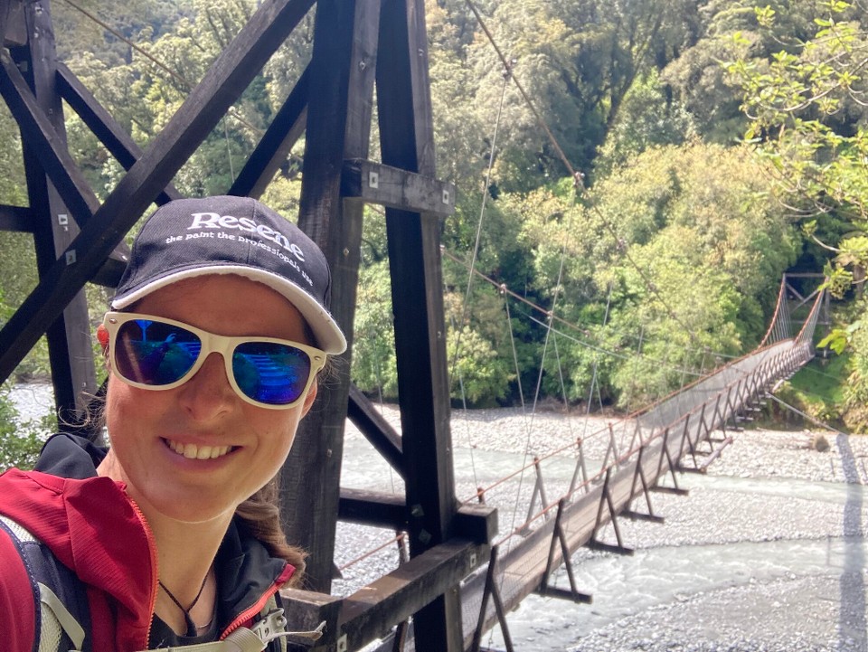 Neuseeland - Westland National Park - Über die Brücke geht’s zum Roberts Point - vielleicht an einem anderen Tag 😃