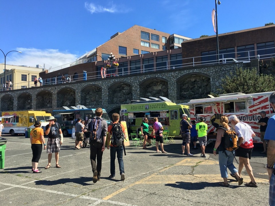 Kanada - Victoria - Natürlich haben wir auch hier wieder Foodtrucks versucht - oh leider habe ich kein Foto von dem wohl besten Foodtruck der Welt gemacht (also zumindest wenn man Fisch mag) 