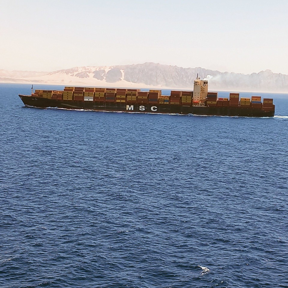unbekannt - unbekannt - MSC Frachtschiff.