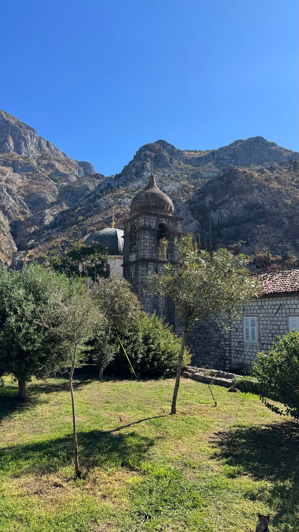 Montenegro - Kotor - Hoch über der Altstadt von Kotor thront die Festung San Giovanni. 
In engen Serpentinen über Stufen steil in die Höhe. Angeblich sollen es 1.500 Stufen sein, wir haben es gar nicht erst versucht.