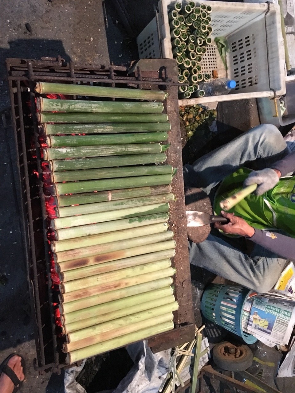 Thailand - Chiang Mai - Sticky Rice in Bambus