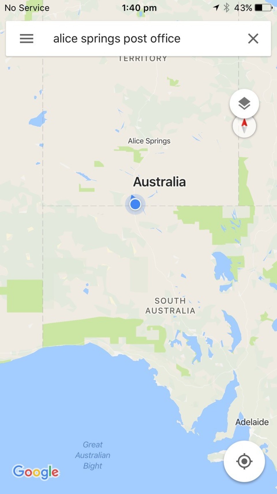 Australia - Kulgera - Bam.. right in the middle !!