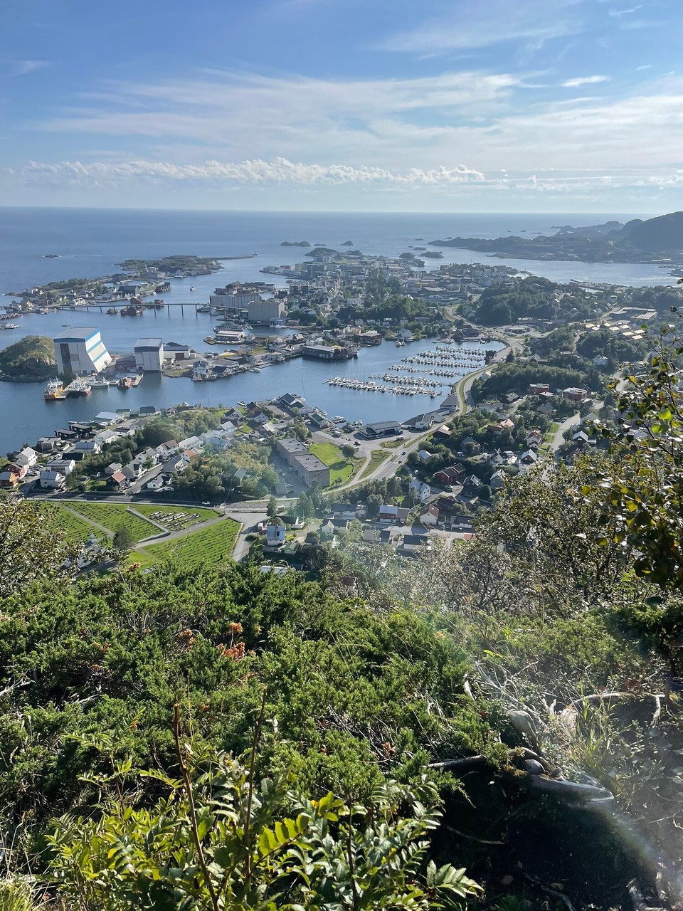 Norwegen - Stokmarknes - Blick auf Svolvaer 