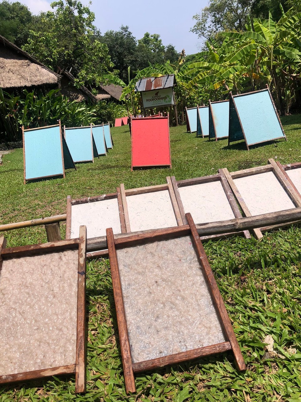 Thailand - Saraphi - Unser selbst geschöpftes Poopoo Paper 🌿