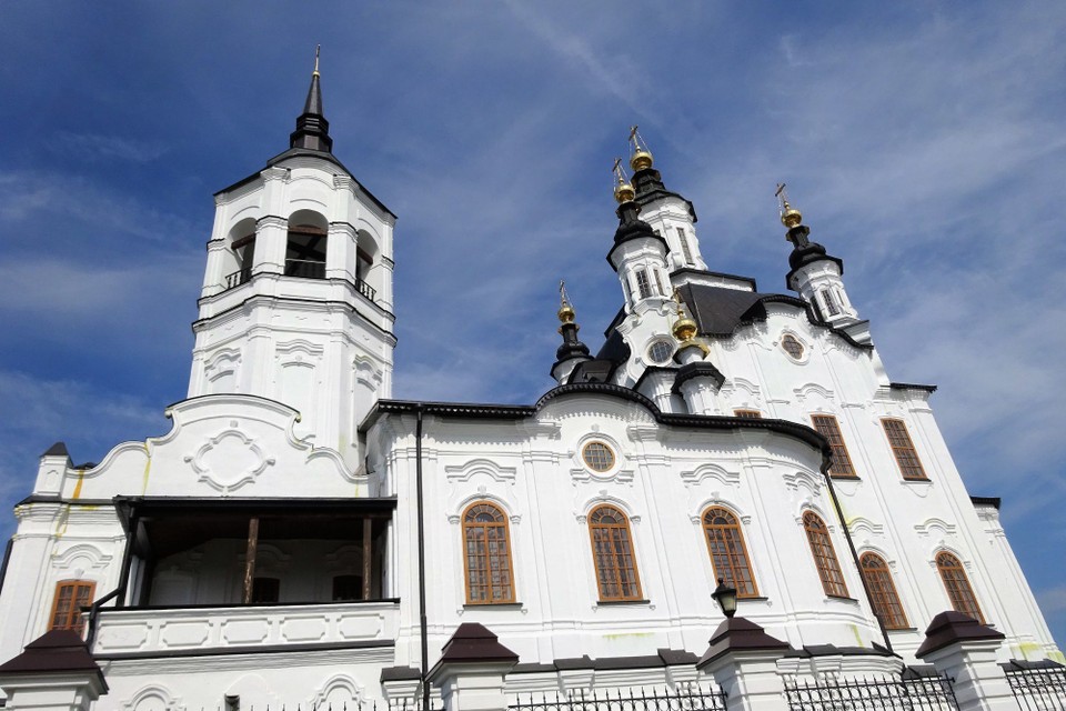 Russia - Tobolsk - Cathedral in the old town