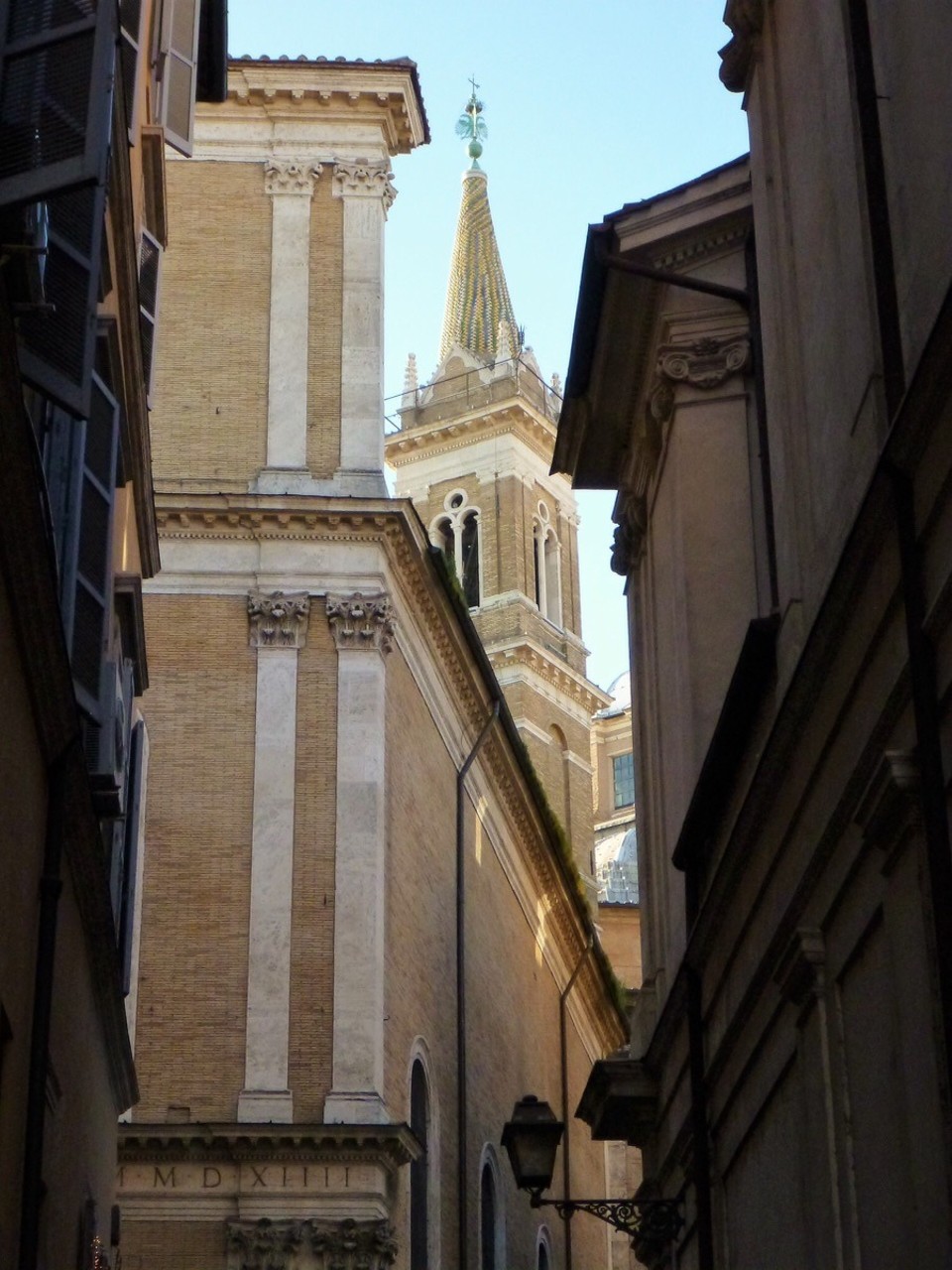  - Italien, Rom, Pantheon - Seitenblick in die Gasse
