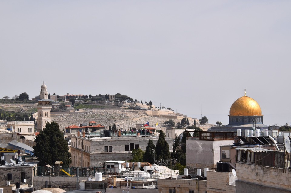 Israel - Jerusalem - Wir sind hier oben fast alleine.