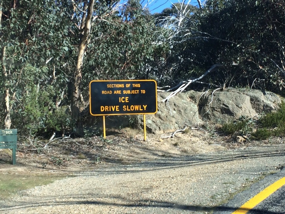 Australia - Bright - And they have icy roads too!!!