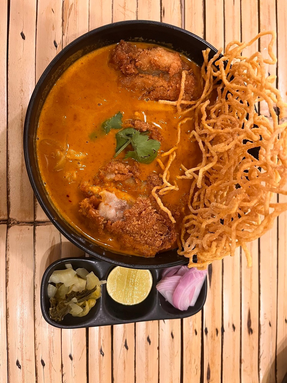 Thailand - Phuket - Met Alyssa and the girls for dinner and went to a restaurant that they recommended in Karon - I had Khao Soi again, it was so good 