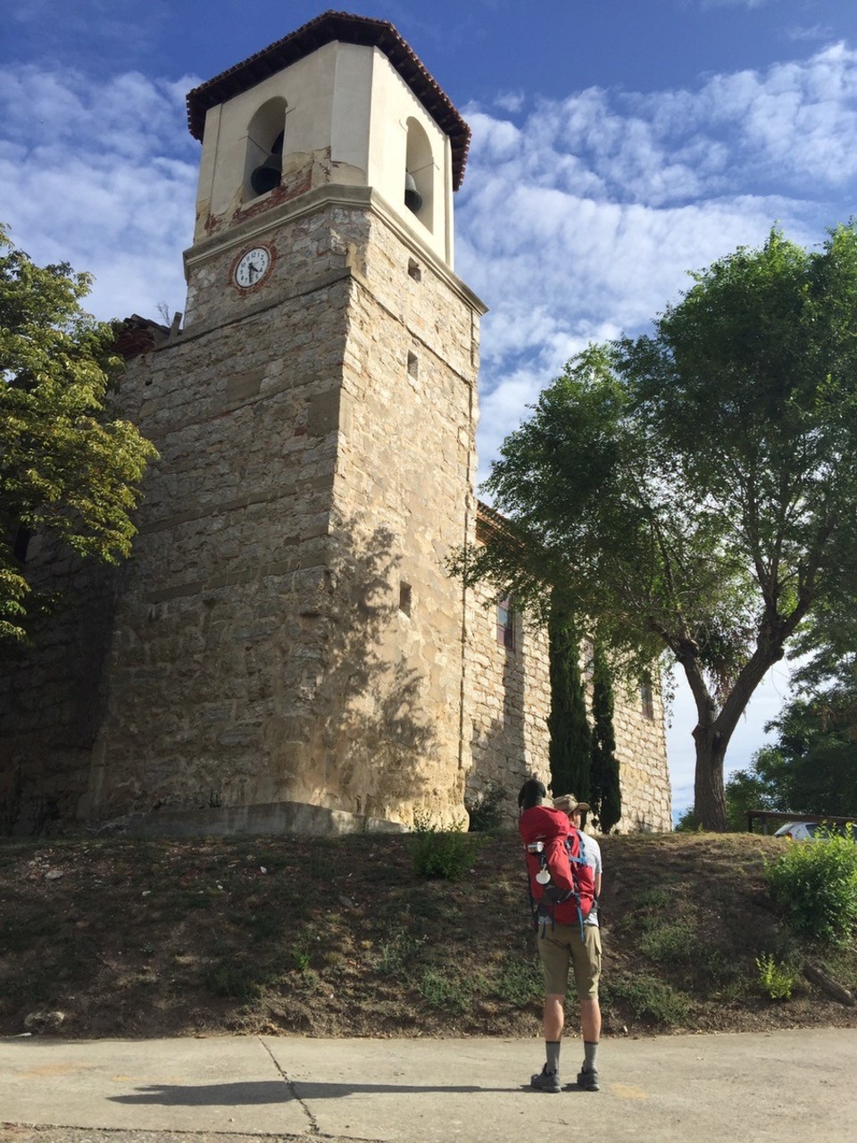 Spain - San Juan de Ortega - Villambistia Church in session