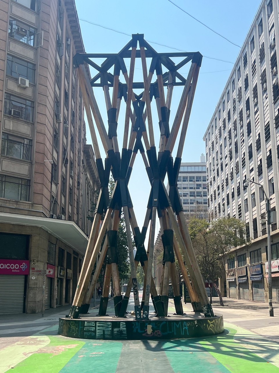 Chile - Santiago - It’s meant to bean egg timer- I think it looks like a game of stix