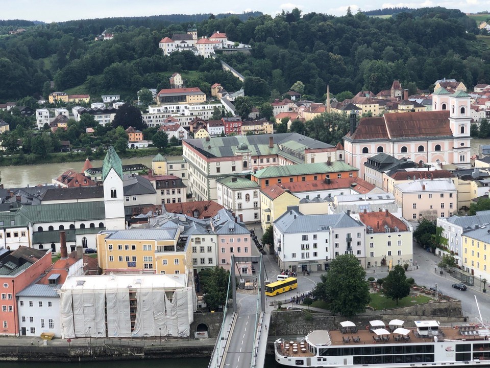 Deutschland - Ruderting - Batterie Linde Ausblick