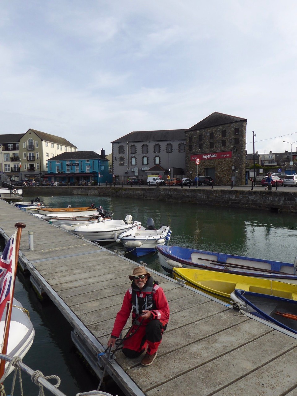 Ireland - Dungarvan - Davitt’s Quay.  A perfect spot right in the middle of town with a SupaValue and too many pubs to count just over the road.