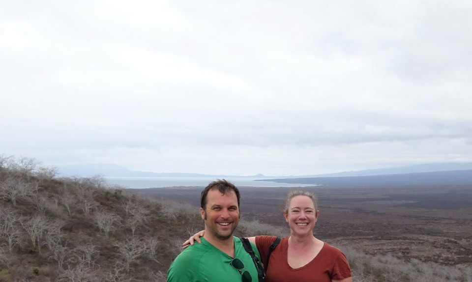 Ecuador - Isabela Island - Overlooking a lava field