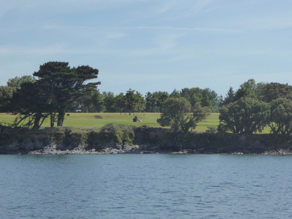 Ireland -  - Do you like golf courses as much as lighthouses Andy? Beautifully maintained course, but we didn’t see anyone playing.