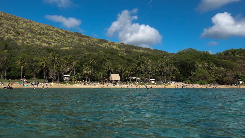 USA - Honolulu - Die Bucht vom Meer aus.