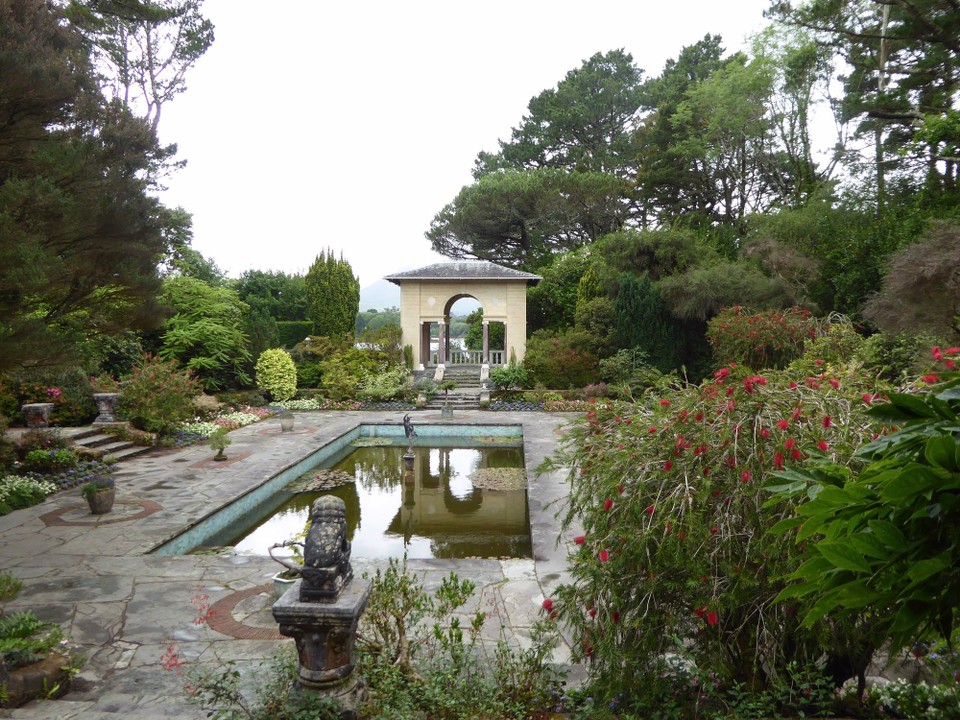 Ireland - Glengarriff - The formal pond and Italian garden.