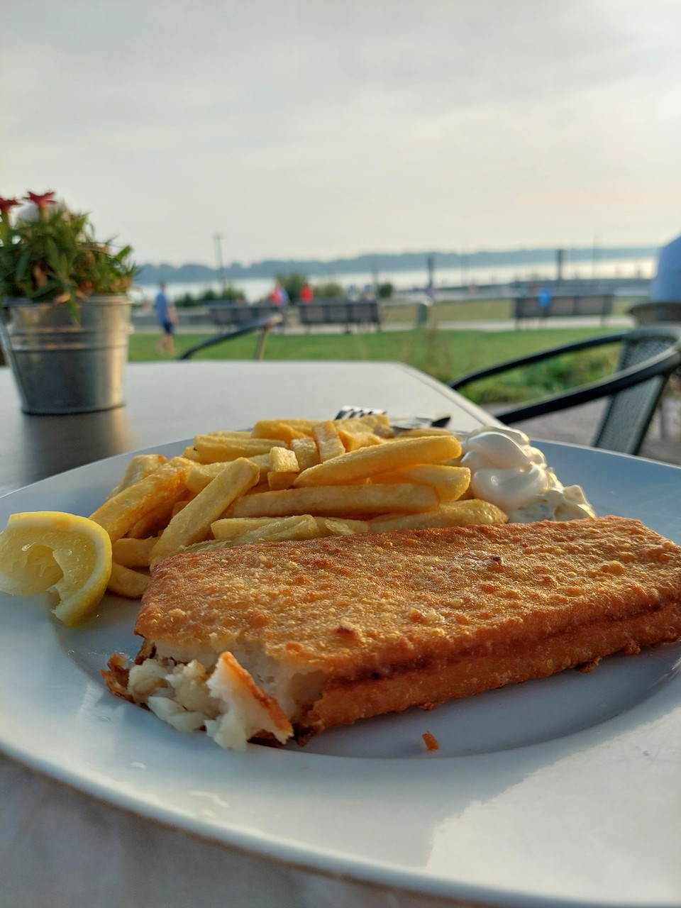 Deutschland - Wedel - Backfisch an der Elbe 