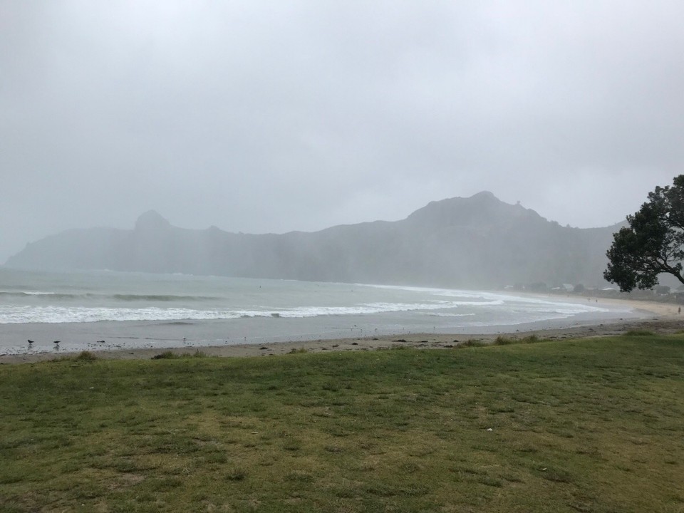 Neuseeland - Taupo Bay - Taupo Bay bei Nieselregen