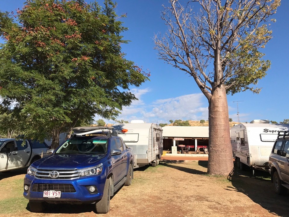 Australia - Banka Banka Station - Banka Banka beside a boab tree