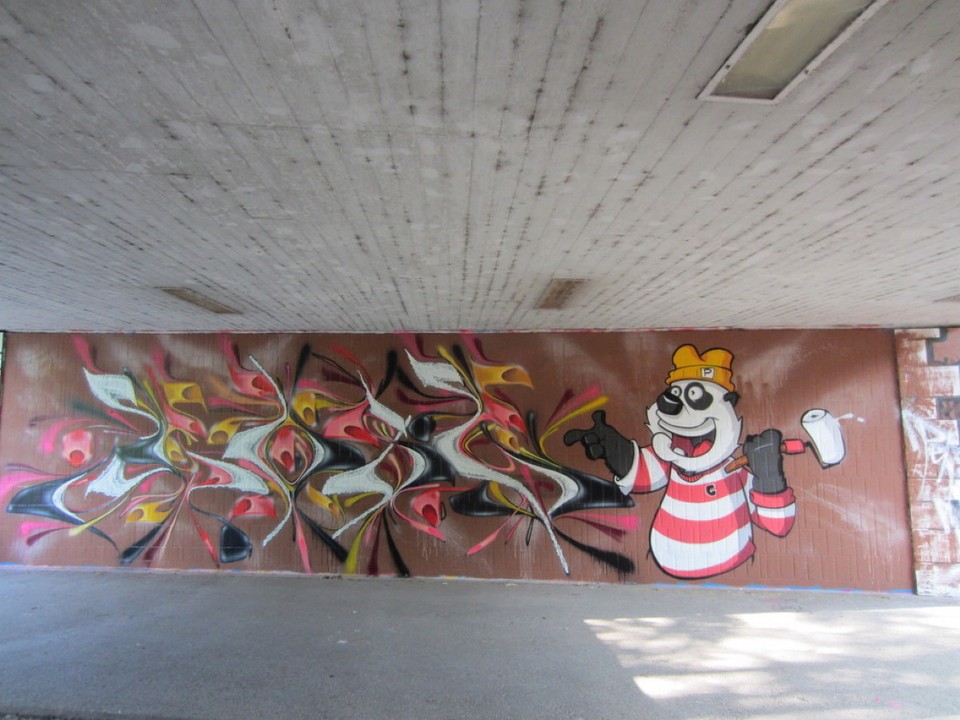 Deutschland - Mannheim - legal Graffiti sprühen