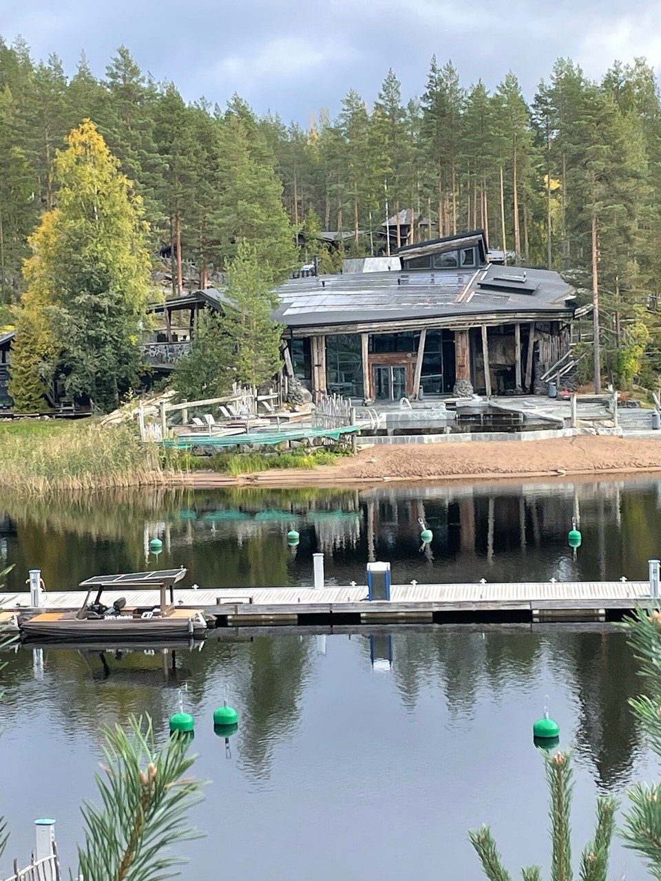 Finnland - Lievestuore - Wir verlassen das Resort (und das ist die Sauna Landschaft)