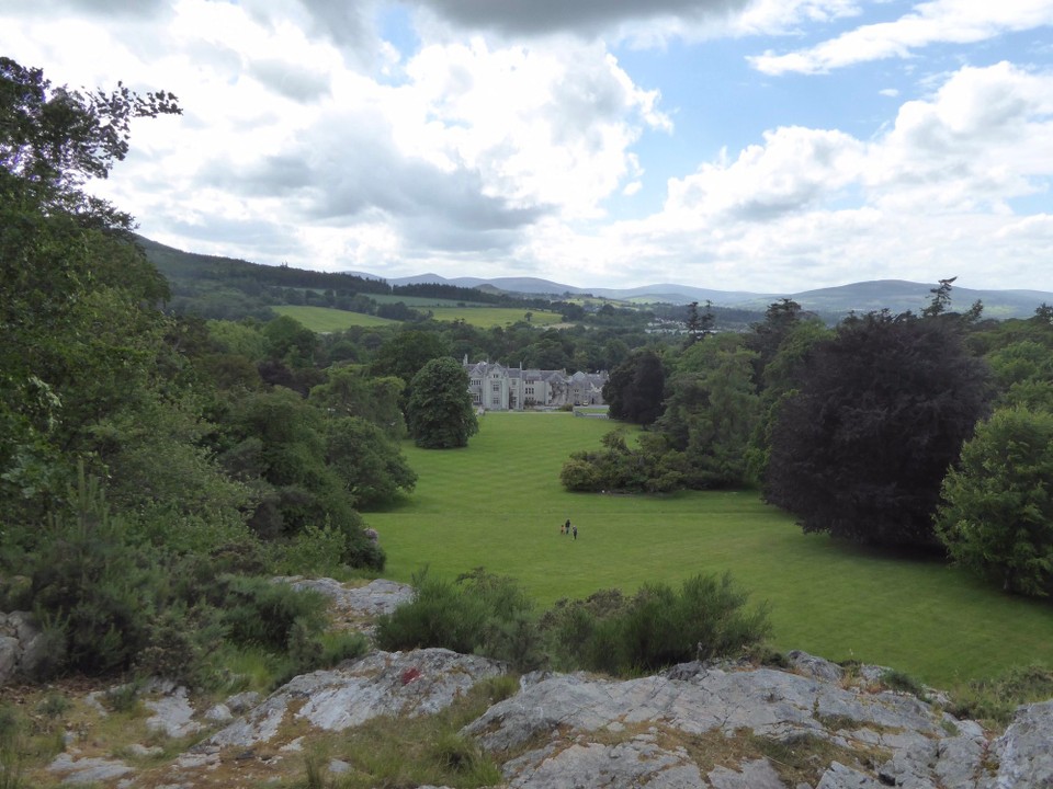 Ireland - Bray - Views over the Wicklow Mountains from the Rock.