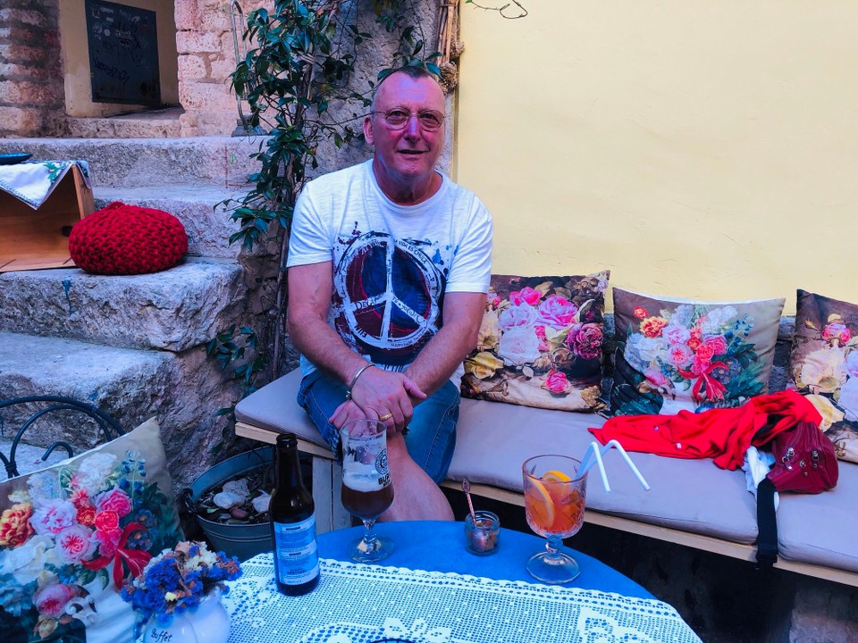 Kroatien - Rovinj - Rovinj relaxen an einem stillen Ort mitten in der Stadt