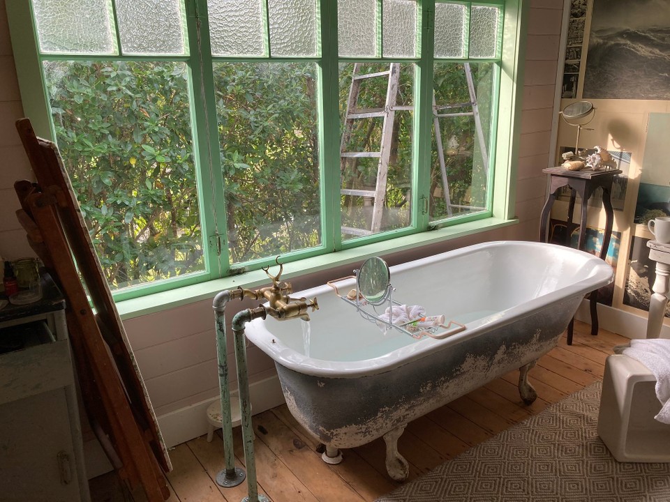 Neuseeland - Little River - Zu Hause wird sich ein Bad gegönnt 😌 Nach 19km und 813hm hab ich mir das auch verdient 😎