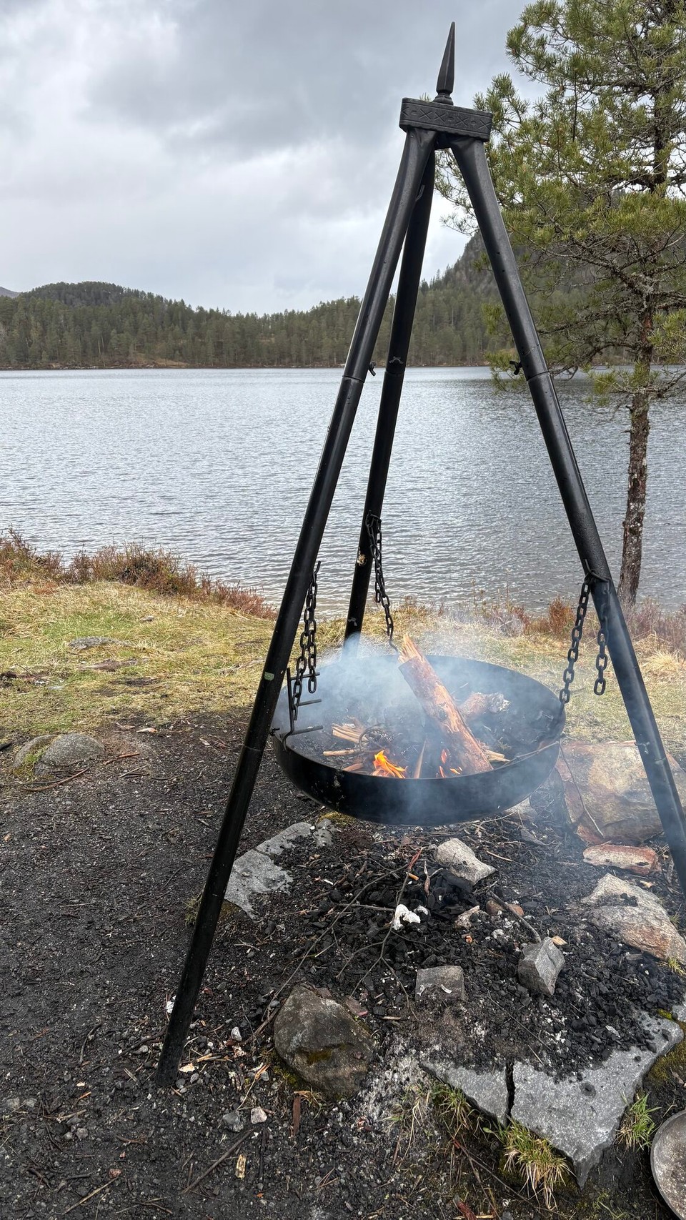 Norwegen - Førde - …Schwenkgrill…