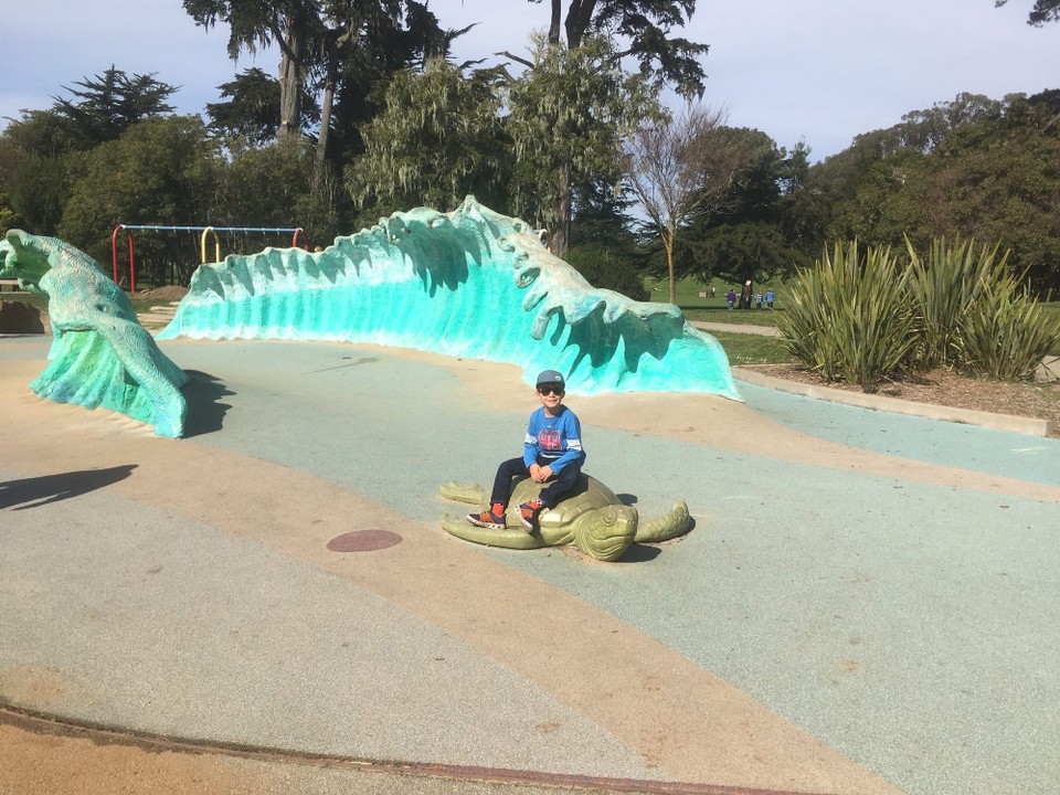 Vereinigte Staaten - San Francisco - Die Kinder geniessen den Spielplatz Koret im Golden Gate Park.