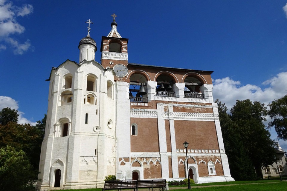 Russia - Vladimir - Bell tower in Monastery of Saint Euthymius