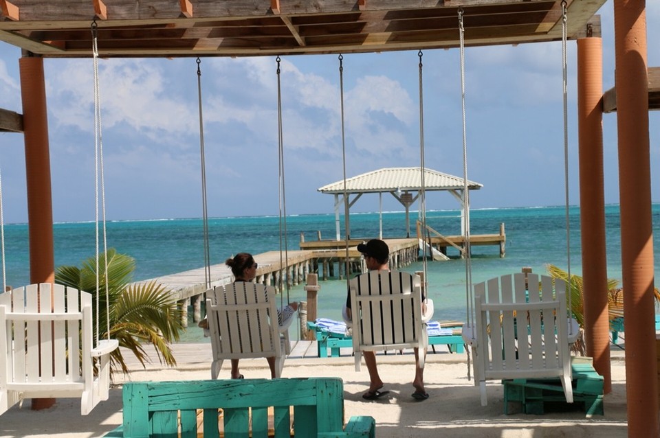 Belize - Caye Caulker - Hier gibt's viele nette Chill-Möglichkeiten 