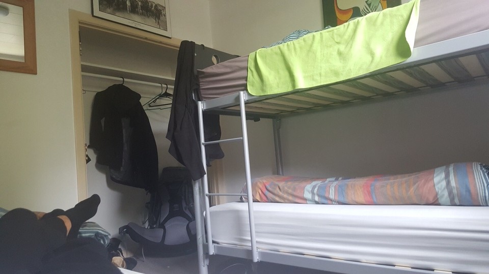 Neuseeland - Rotorua - Mein Zimmer im „Funky Green Voyager Backpacker“ Hostel.