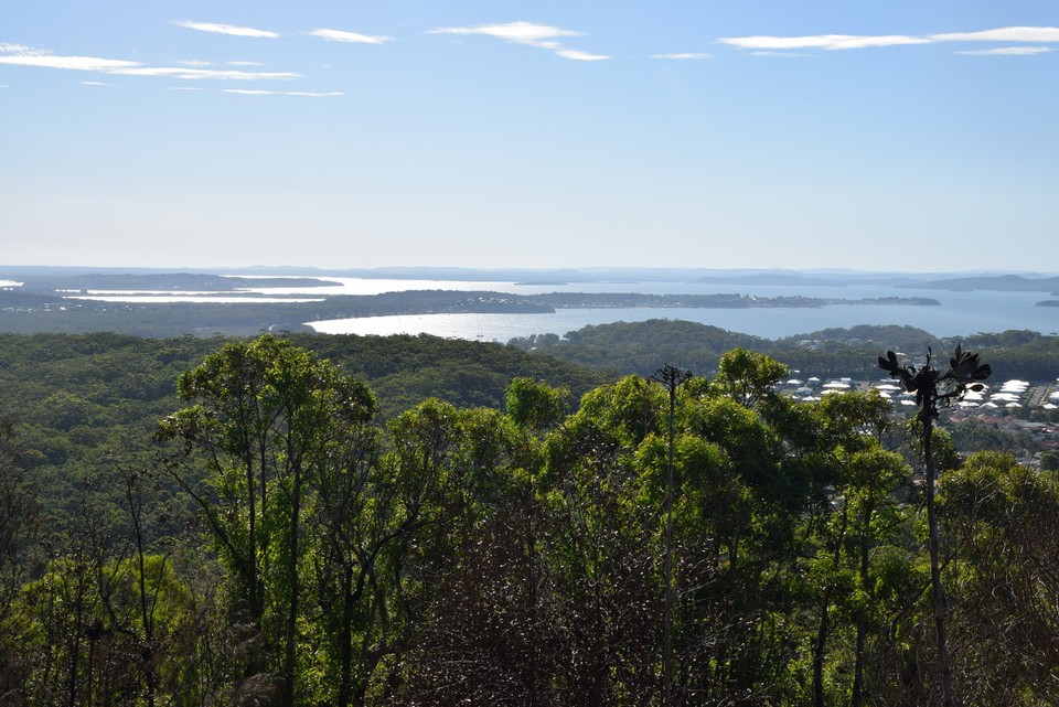 Australien - Port Stephens - Der Blick über die Gegend von Port Stephens