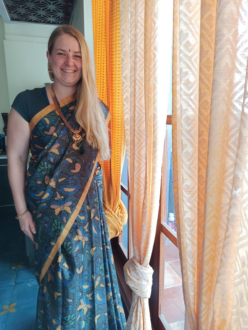 Indien - Coimbatore - Nach dem Überfall der indischen Damen im Haushalt, sehe ich aus wie eine von Ihnen 😃