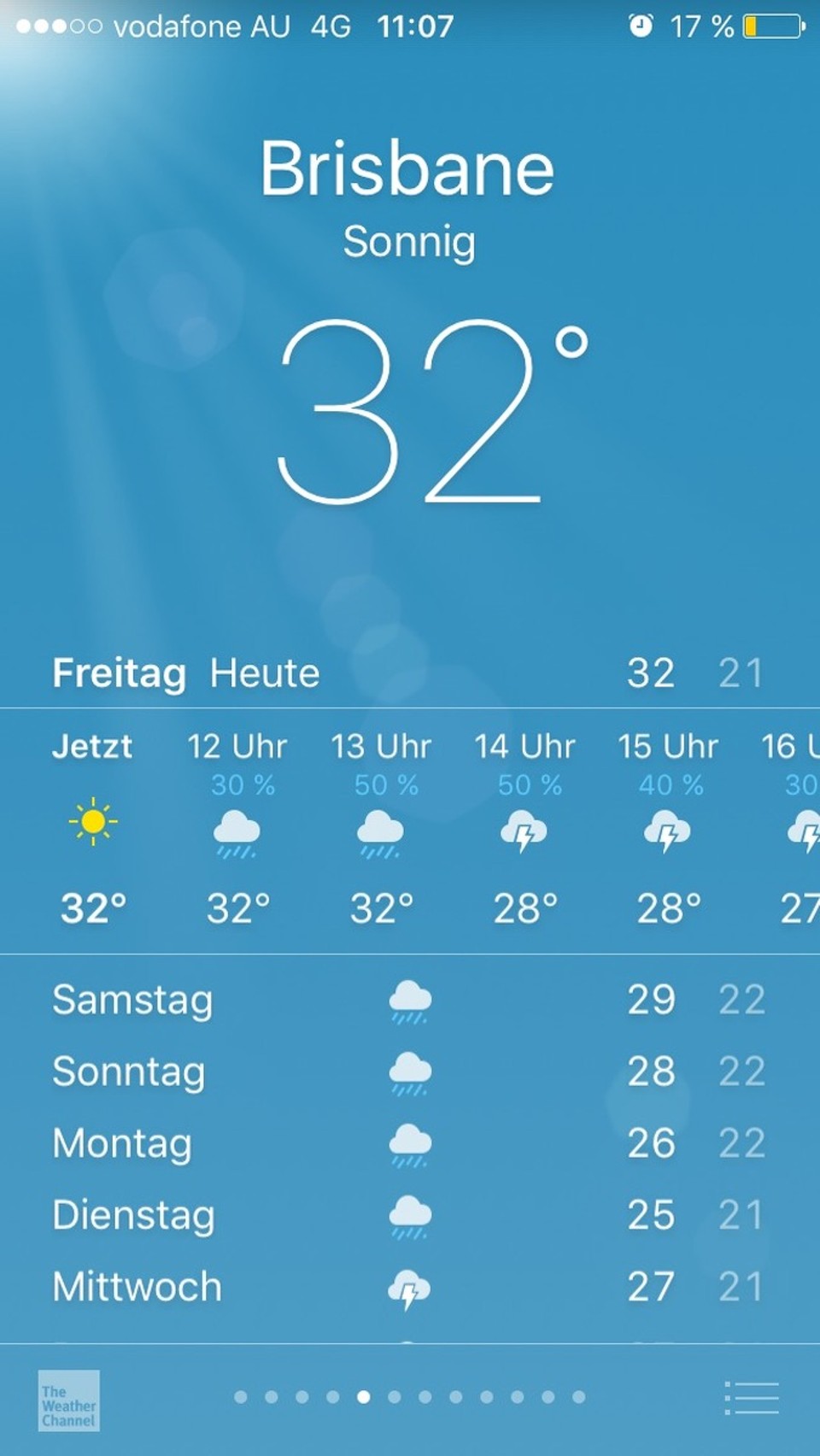 Australien - St Lucia - Puhuu-was für ein heißer Tag. Morgens um elf schon 32 grad. Es ist unangenehm feucht und schwül und nicht schön um rauszugehen 