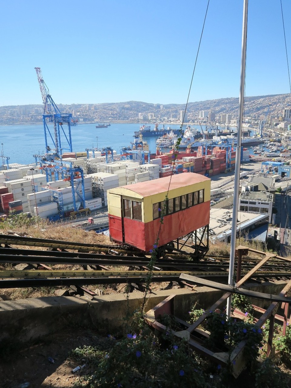 Chile - Valparaíso - Valaparaiso, son port et ses ascenseurs